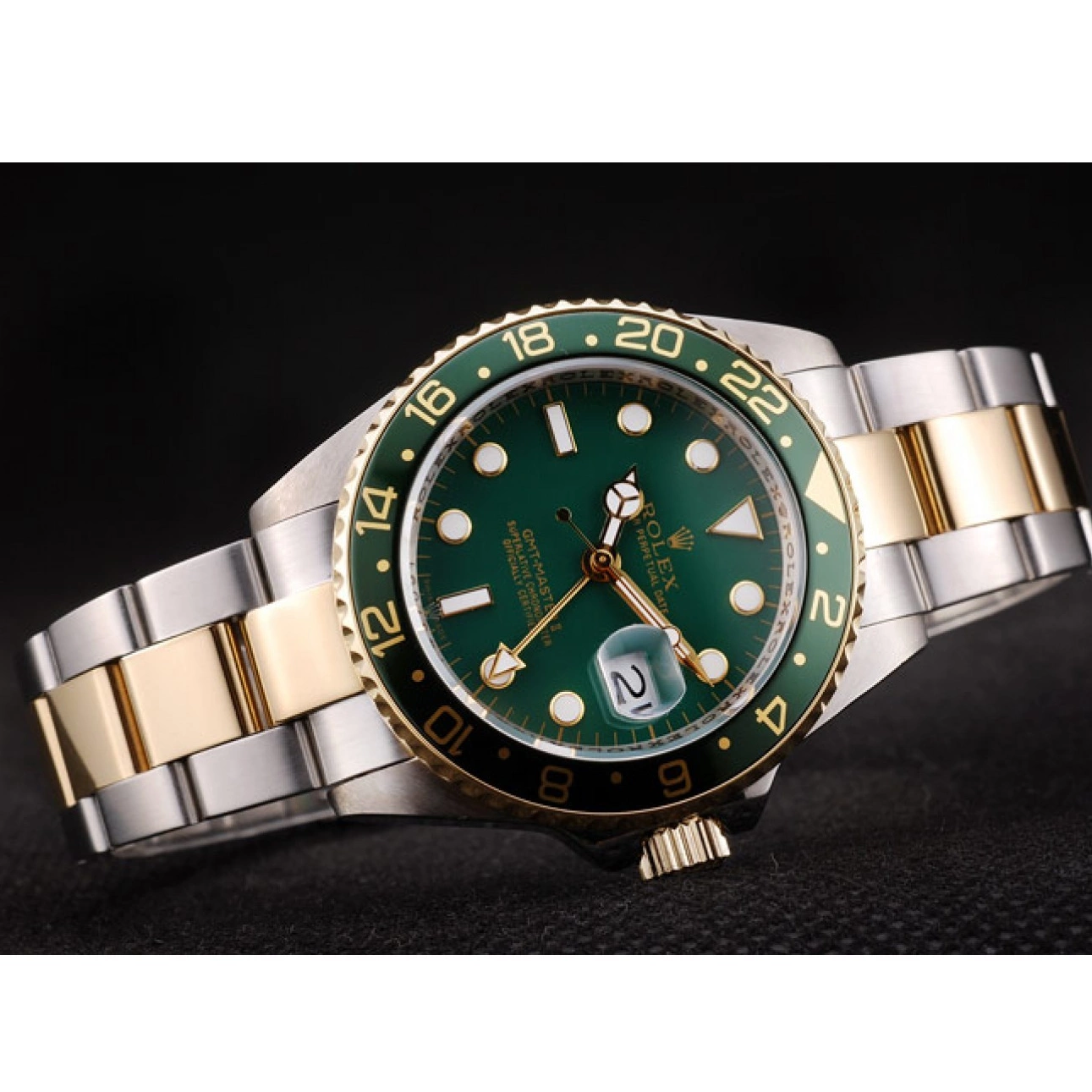 MiroTime 0820 Rolex GMT Master II Green Ceramic Bezel Green Dial Watch